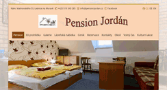 Desktop Screenshot of pensionjordan.cz