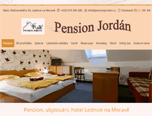 Tablet Screenshot of pensionjordan.cz